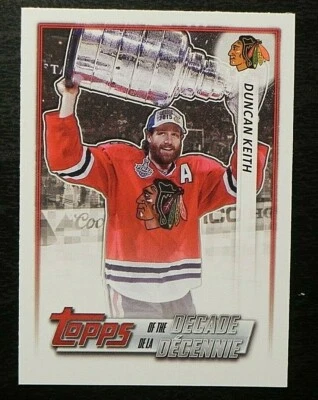 2020-21 20/21 TOPPS NHL Stickers Decade #647 Duncan Keith Chicago Blackhawks - Image 1 of 2