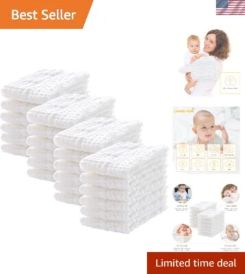 Paños para eructos de muselina ultra absorbentes de 20"x10" - Paquete de 24, regalo perfecto para bebé Foto 1 de 4