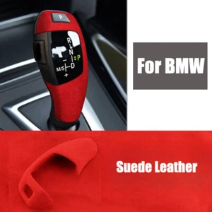 Suede Leather Car Gear Shift Cover For BMW X3 X4 X5 X6 F20 F22 F30 F32 F10 F12 - Picture 1 of 5