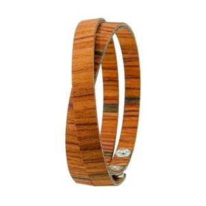 100% Rosenholz Wickel-Armband von LAiMER, wiederverwertet, biologisch abbaubar - Bild 1 von 4