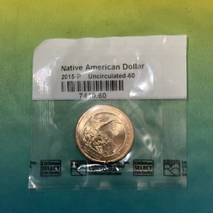 2015-P Native American Dollar Stempelglanz-60, ungeöffnet, schön - Bild 1 von 2