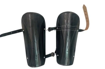Medieval Steel 300 Spartan Leg Guard Christmas Gift Item Armor Costume larp play - Image 1 of 4