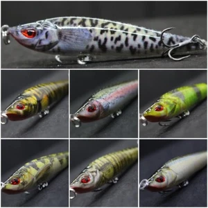 Señuelo de pesca Jerkbait con señuelo de 3 pulgadas 1/2 oz pececito realista jigging HM708 - Imagen 1 de 56