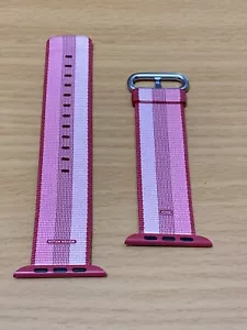 Correa de nailon tejida genuina para Apple Watch 2017 rayas bayas 42 mm/44 mm rara - Imagen 1 de 2