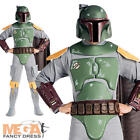Deluxe Boba Fett + Helmet Mens Fancy Dress Star Wars Adults Costume Outfit New