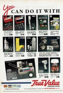 1990 Vintage Print Ad You Can Dot It With True Value Hardware Stores Tools - Picture 1 of 2