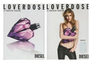 Hochglanzpapier Werbung + Patch - Diesel Loverdose beidseitig - Bild 1 von 1