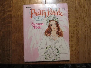 raro libro da colorare vintage Pretty Bride Whitman - Foto 1 di 11