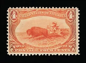 AFFORDABLE GENUINE SCOTT #287 VF-XF MINT OG NH 1898 4¢ TRANS-MISS EXPO #11605 - Picture 1 of 2