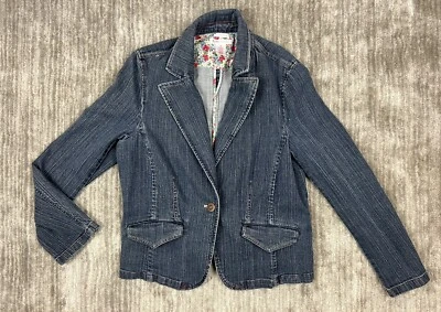 Nine & Co Jacket Womens 14 Blue Denim Weekend Stretch - Image 1 of 4