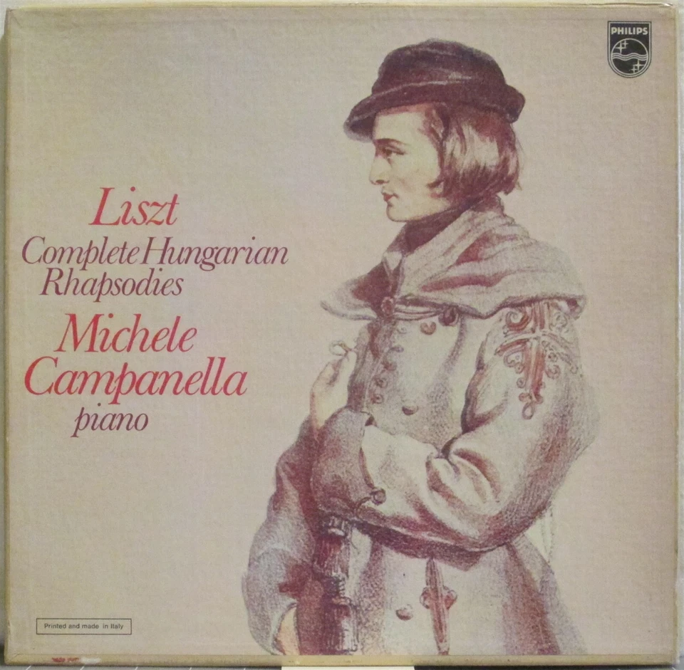 LISZT Hungarian Rhapsodies 3-LP + Opera Paraphrases bonus LP—MICHELE CAMPANELLA  - Image 1 of 1