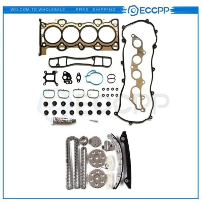 Timing Chain Kit Head Gasket Set Fits 01-09 Ford Ranger Mazda B2300 2.3L l4 DOHC - Image 1 of 4