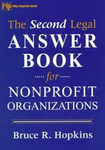 The Second Legal Answer Book for Nonprofit Organizations by Bruce R. Hopkins - Image 1 of 1