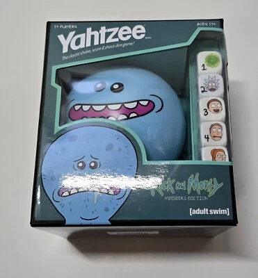 Yahtzee Rick And Morty Meeseeks Adult Swim Hasbro 2019 NEW - Image 1 of 4