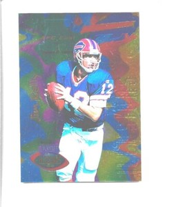 1996 Playoff Illusions #5 Jim Kelly card, Buffalo Bills HOF