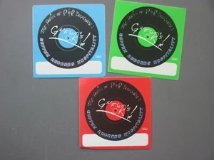 Guns n' Roses backstage pass satin stickers 3 Perils of R&R Decadence squares ! - Picture 1 of 1