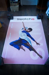 SWATCH DANCE A French Bus Stop Vintage Advertising Poster Original - Picture 1 of 7