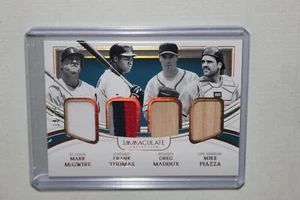 2022 Immaculate # McGwire Frank Thomas Greg Maddux Mike Piazza Panini QLM-90S - Picture 1 of 2