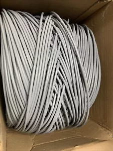 1000 Feet Cat5E Cable 4 Pair 24AWG UTP Gray Color - Picture 1 of 9