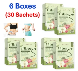 6x Fiber S Premix Drink Powder Bright Skin Prebiotic Reduce Belly Help Excretion - Picture 1 of 14