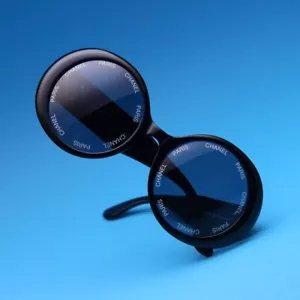 Chanel 01949 Vintage Sonnenbrille Retro Shades Rihanna Black Gold Designer 90's - Bild 1 von 13