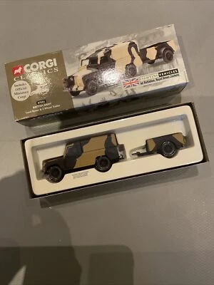 CORGI CLASSICS 07501 BRITISH ARMY LAND ROVER AND 2 WHEEL TRAILER - Image 1 of 2