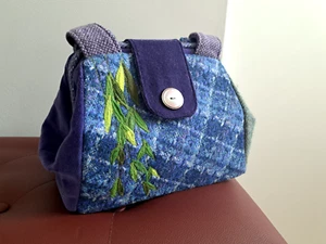 Hand Made Small Satchel Bag Dot by Range of Emotion - Picture 1 of 5