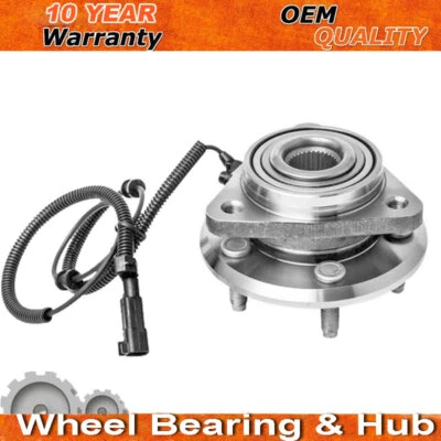 Conjunto de cojinete de rueda delantera y buje para Jeep Liberty Dodge Nitro con ABS 5 orejetas B6 Foto 1 de 4