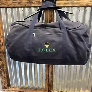 Rolex Newport Race Week New York Yacht Club Large Weekend Bag Navy Blue Canvas - Picture 1 of 11
