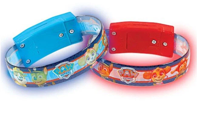 PULSERAS ILUMINADAS PAW PATROL FELIZ CUMPLEAÑOS 4 piezas favores perros cachorros Foto 1 de 1
