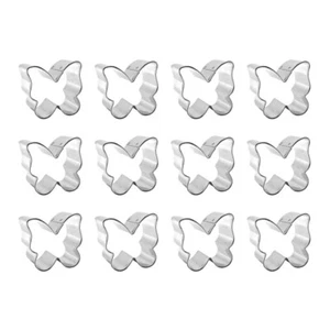 1 Dozen 12 Mini Butterfly Cookie Cutter 2'' Wedding Bridal Made in the USA - Picture 1 of 9