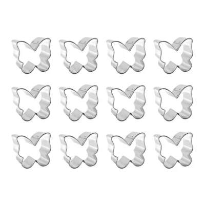 1 Dozen 12 Mini Butterfly Cookie Cutter 2'' Wedding Bridal Made in the USA - image 1 of 4