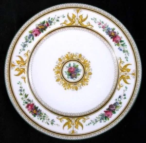 Wedgwood Columbia bianco, Ctr Med, bordo verde, modello W595 (elenco 1) fine Cina - Foto 1 di 13