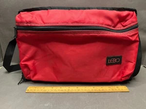 FUNDA DE ALMACENAMIENTO DE 30 CINTAS DE CASETE DE LONA SOFT SHELL ROJA LEBO - Imagen 1 de 9