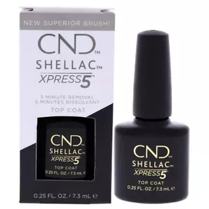 CND Shellac Xpress 5 Top Coat Nail Polish 0.25 oz - Picture 1 of 1