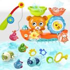 Bath Toys for Kids 1-3 Fishing Games Swimming Wind-up Turtle Toddler Bathtub ...