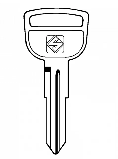 Classic Car key - HONDA (Silca HON43R) - Uncut Key Blank - Image 1 of 1