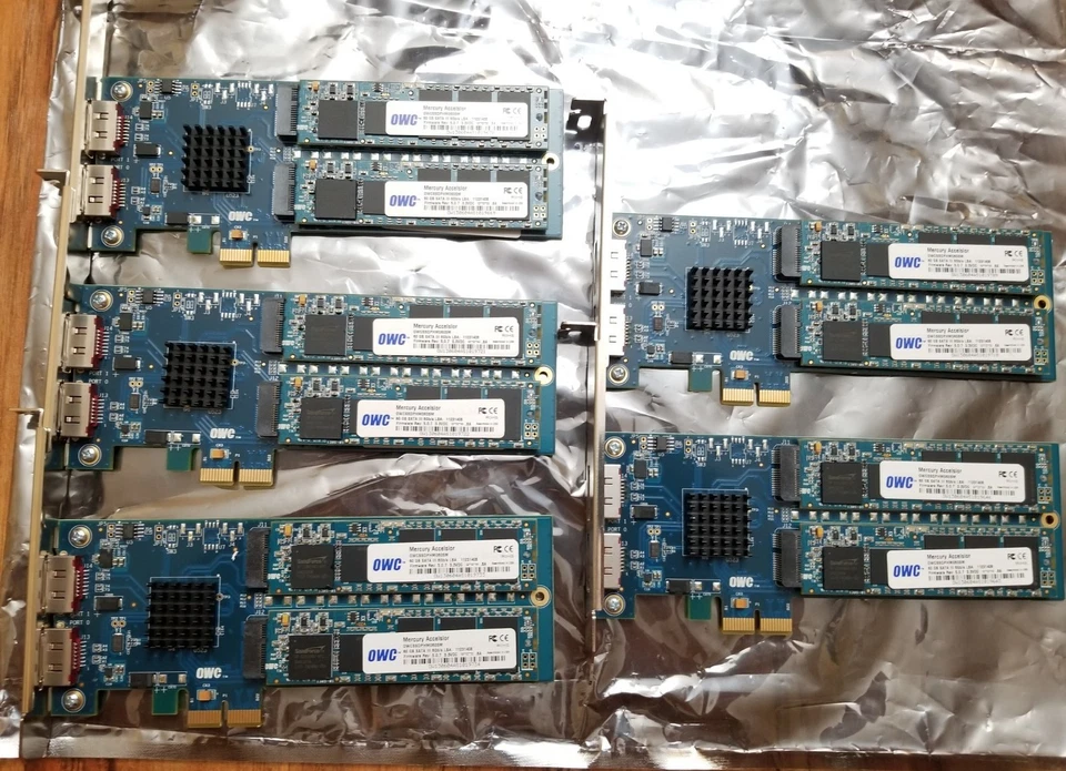 OWC OWCSSDPHWE2R120 MERCURY ACCELSIOR E2 PCIe SSD 120gb  eSATAx2 PC Mac Compat - Image 1 of 4