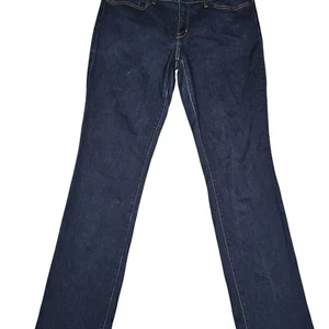 Levis 714 Straight Jeans Damen 33 Dark Wash Mid Rise Stretch Denim W31 L32 - Bild 1 von 10