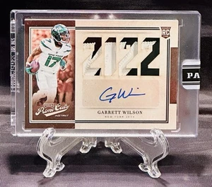 2022 Panini Instant GARRETT WILSON Rookie Prime Cuts Patch Auto #02/10 (Sealed) - Picture 1 of 2