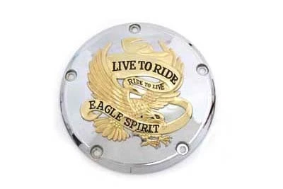 Cubierta Derby de 5 agujeros con incrustación dorada para Harley Davidson Foto 1 de 1