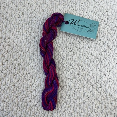 Caron Watercolours Wildberry Yarn Floss 10 Yds Pima Cotton Vintage 1994 New - Image 1 of 2