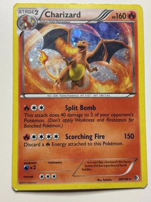 Pokemon TCG Boundaries Crossed Charizard Holo Rare Cosmos 20/149 DMG - Image 1 of 4