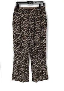Aerie NWT wide leg pajama pants women’s medium Sleepwear Animal Print Lounge - Picture 1 of 8