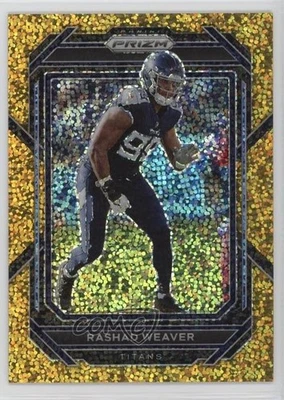 2022 Panini Prizm Gold Sparkle Prizm /24 Rashad Weaver #286 - Image 1 of 2