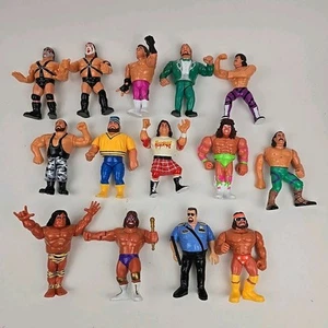 VINTAGE 1990-1991 TITAN WWF ACTION FIGURES LOT OF 14 ( Please Read) BIG BOSS MAN - Picture 1 of 24