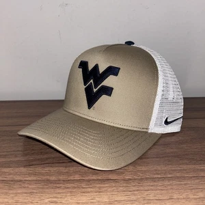 Nike Club Cap West Virginia Mountaineers Dri-Fit Adjustable Hat Cap S/M New - Picture 1 of 5