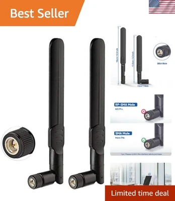 Versatile 8dBi SMA Male Antenna Set - Ideal for Spypoint and Security Cameras - Image 1 of 4