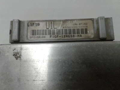 Computadora motor principal ECU ECM PCM módulo 1991 Ford Escort 1,9 L F1CF-12A650-MA Foto 1 de 3