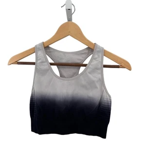 Zyia schwarz/grau Sport BH Batik Damen M ärmellos ungepolstert Schlüsselloch Active - Bild 1 von 5